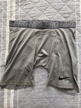 Nike Gray Pro Dri-FIT Compression Boxer Briefs